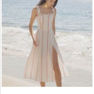 Reformation striped Lavender Dress